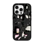 iPhone 16 Pro Impact Ring Stand Case MagSafe Compatible SILVER LADY (DARK) BY SAITEMISS