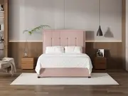 My Style Framed Headboard & Slimline Base - Queen / Rosewater / Standard Base