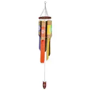 Bamboo Wind Chime Chakra Natural Meditation Healing Feng Shui Hanging Home Decor