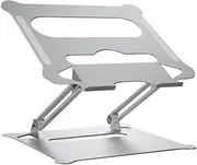 LABRIMP Foldable Laptop Stand Height Adjustable Notebook PC Holder for Desk Portable for Laptops Compact Design for