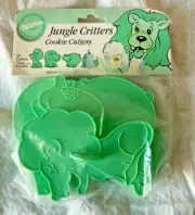 1990 Wilton Jungle Critters Cookie Cutter Set of 4 New in Bag NOS