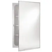 JENSEN Recessed Medicine Cabinet 16" x 20" x 3.75" Rectangular Stainless Steel