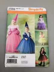 Simplicity Sewing Pattern #2569 Princess Costumes, AA (1/2-1-2-3)