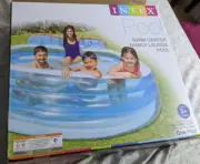 ✅ Intex Swim Center Inflatable Family Lounge Pool 90" x 86" x 31" for Ages 3+ ✅