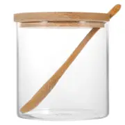 Kitchen Gadgets Seasoning Jar with Spoon Salt Holder Lid Spice Jars