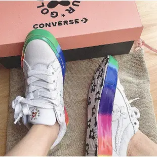 Golf Le Fleur X Converse One Star Rainbow 彩虹小花 166409慢跑鞋