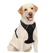 No Pull Dog Harness Large Step in Reflective Dog Large (Pack of 1) Black