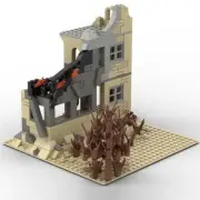 494PCS Dilapidated House Building Blocks Set