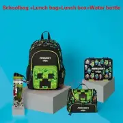 Minecraft Smiggle School Bag Student Stationery Lunch Bag Pencil Case Water Bott