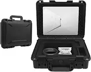Mini Waterproof Hard Case, Portable Carrying Case for Mini Dish Kit with Precision Cut Foam Shockproof for Mini Accessories, Ideal for Travel and Camping