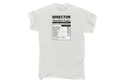 Director Nutrition Facts - Mens Funny T-Shirt Tshirts