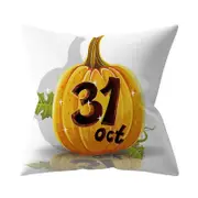 3PCS Halloween Series Letter Printing Throw Pillow Cover for Home Living Room Sofa Decor 2_45*45cm