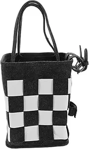 Milisten Felt Foldable Bike Basket for Electric Bicycles Large Capacity Front Handlebar Storage Easy Installation for Groceries and Daily Transport for Adult Bikes