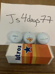 New Titleist ProV1 Houston Astros 2021 Cooperstown Collection Sleeve Golf balls