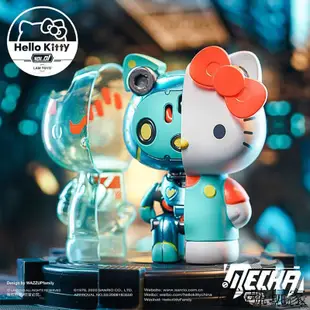 正版 現貨 MECHA Hello Kitty半機械凱蒂貓一代盲盒潮玩手辦桌面車載擺件