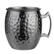 Moscow Mule Copper Mugs Metal Mug Cup Stainless Steel Ounces Hammered Copper Plated Moscow Mule Mug Beer Cup Bar Tools 550ml