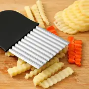 Pornhint.com Stainless Steel Potato Chip Slicer Dough Vegetable Fruit Crinkle Wa