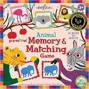 EEBOO Pre School Animal Memory Matching Game, 1 EA