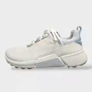 ECCO Golf Shoes Women's Bion H4 Spikeless (White/Blue) - US 6-6.5