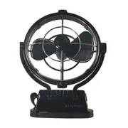 Sirocco Gimbal Fan 7" 3-Speed (12-24VDC) - Black