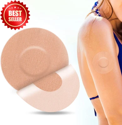 40-Pack Freestyle Libre 2 CGM Sensor Patches Waterproof Adhesive Covers Beige