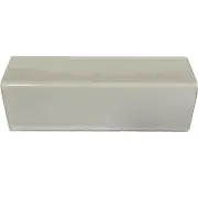 1.75" x 6" 5pcs TalaMex Pure White Talavera Clay V-Cap