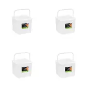 4PK Lemon & Lime Keep Fresh Storer Portable Square Container with Handle 7L