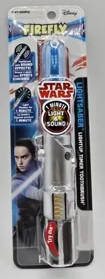 Disney Star Wars Lightsaber Toothbrush Firefly Light and Sound Timer