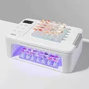 180W UV Nail Lamp Professional LED Gel Polish Dryer, Manicure Art Curing Nail Light, 63 Lamp Beads, With LED Display Screen