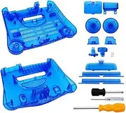 NORMICHIC N64 Protective Shell Case Replacement for Nintendo 64 Game Console, Translucent Housing Cover Game Accessories (TRANSPARENT BLUE)