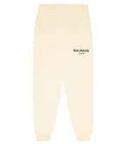 [Balmain Kids] Balmain Kids Logo cotton sweatpants Y 14 black