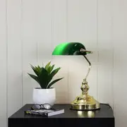 Oriel Lighting BANKERS ON/OFF Touch Lamp in Brass