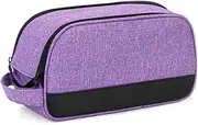 Travel Carrying Bag for CPAP Machine Accessories, Double Layer Travel Cable Organizer Bag with Handle & Compartments