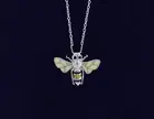 Sterling Silver.925 Bumble Bee Necklace Pendant Charm