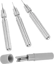 3 Pcs Leather Hole Punch Needle Hollow Punch Set，Leather Punch Tool， Leather Working Tools for Leather Watch Band, Leather, Gasket Belt, Fabric, Canvas Paper Plastics Accessories