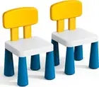 2 Pcs Plastic Toddler Chairs: Kids Chair For Table Birthday Gifts Step Stool For