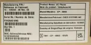 CISCO MODEL CP 8865 K9 V15 Type UC Phone 74-120333-08 Desk Top Video Phone