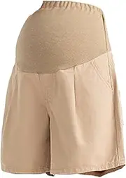 [Generic] Maternity Clothes Plus Size Women Maternity Pants Summer Thin Plus Size Belly Pants Spring Summer Five Points Maternity Jeans Khaki Maternity Pant Women