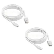 2 USB Type C 10FT Braided Cord for Samsung Galaxy S10 S10+ S10e Plus Note 10 10+