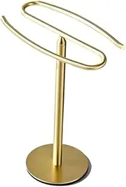 Veumoie 1 PCS Gold Hand Towel Holder Stand Tower Bar for Bathroom Vanity Stainless Steel Towel Bar Rack Stand