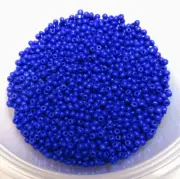 11/0 LOOSE ~ OPAQUE BLUE ~ 20 GRAMS ~ JAPANESE GLASS SEED BEADS