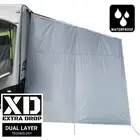 Dual Layer XD Caravan Privacy Screen End Wall Side Sun Shade for Roll Out Awning