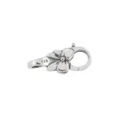 Sterling Silver Flower Double Head Opening Infinity Lobster Clasp #51770