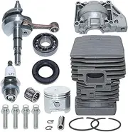 Cylinder Piston kit Crankshaft with Spark Plug Replacement, for, MS390 MS290 MS310 029 039 Chainsaw Mower Carburetor Parts