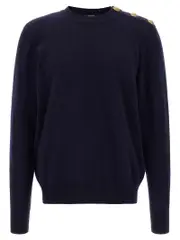 [Balmain] Balmain-Leone Catena Maglioni Blu-Uomo M