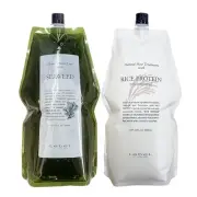 Lebel Natural Hair Soap Seaweed Shampoo + Rice Protein Treatment 1600ml Refill