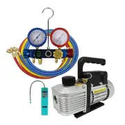 HVACDIRECT Refrigeration & HVAC Split System Install Kit (Pump, Manifold Set & L