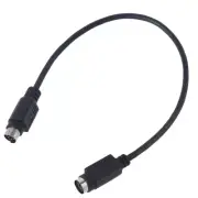 Portable Black Extension Cord for Round Port Keyboard/Mouse Extension