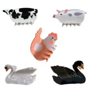 Korean Super Animal Shape Hairpin Funny Cartoon Acetic Acid Hair Claw Clips