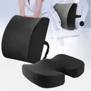 Coccyx Orthopedic Memory Foam Seat Cushion Lumbar Back Pillow Pain Relief Car